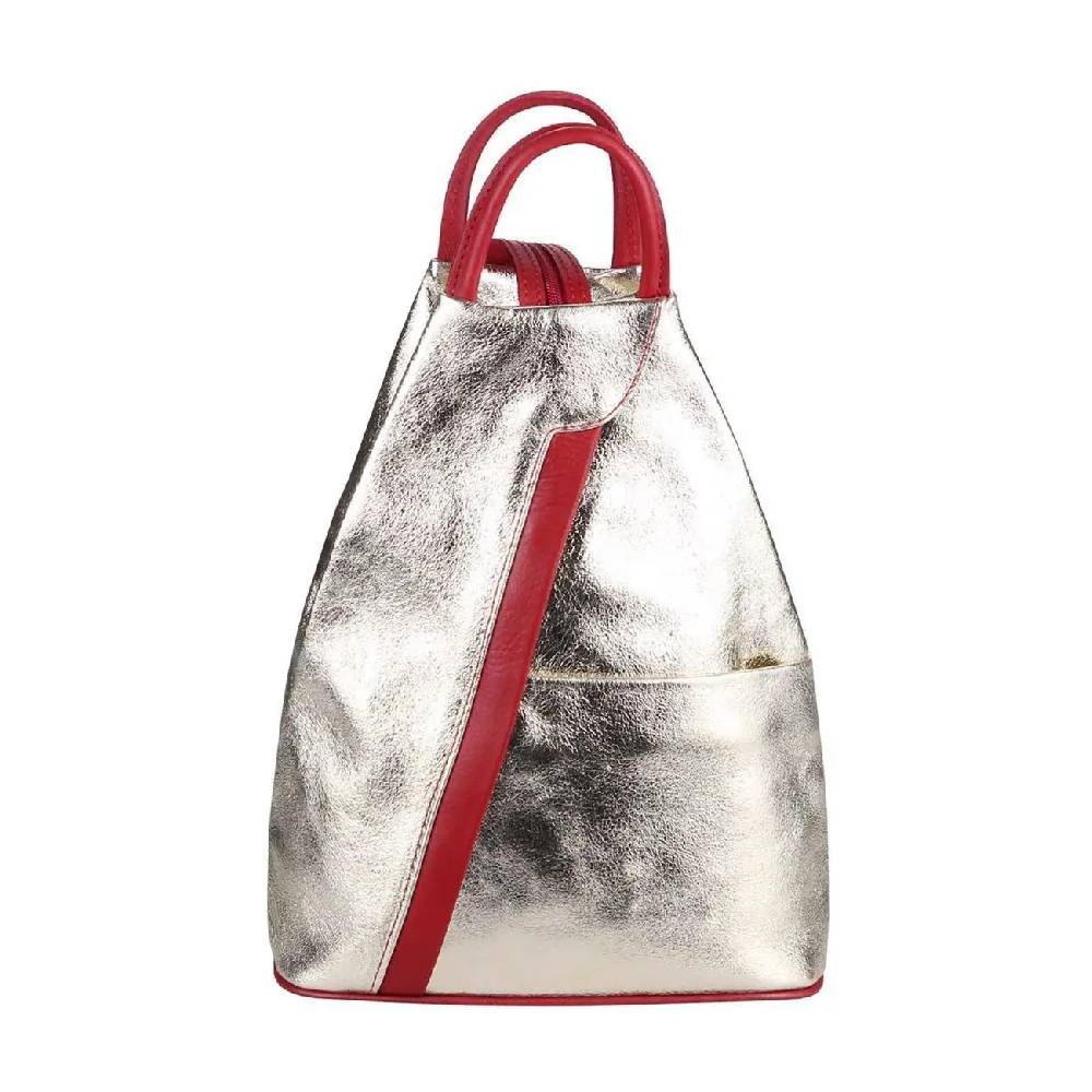 Made in Italy Damen echt Leder Rucksack Backpack Lederrucksack Bestseller