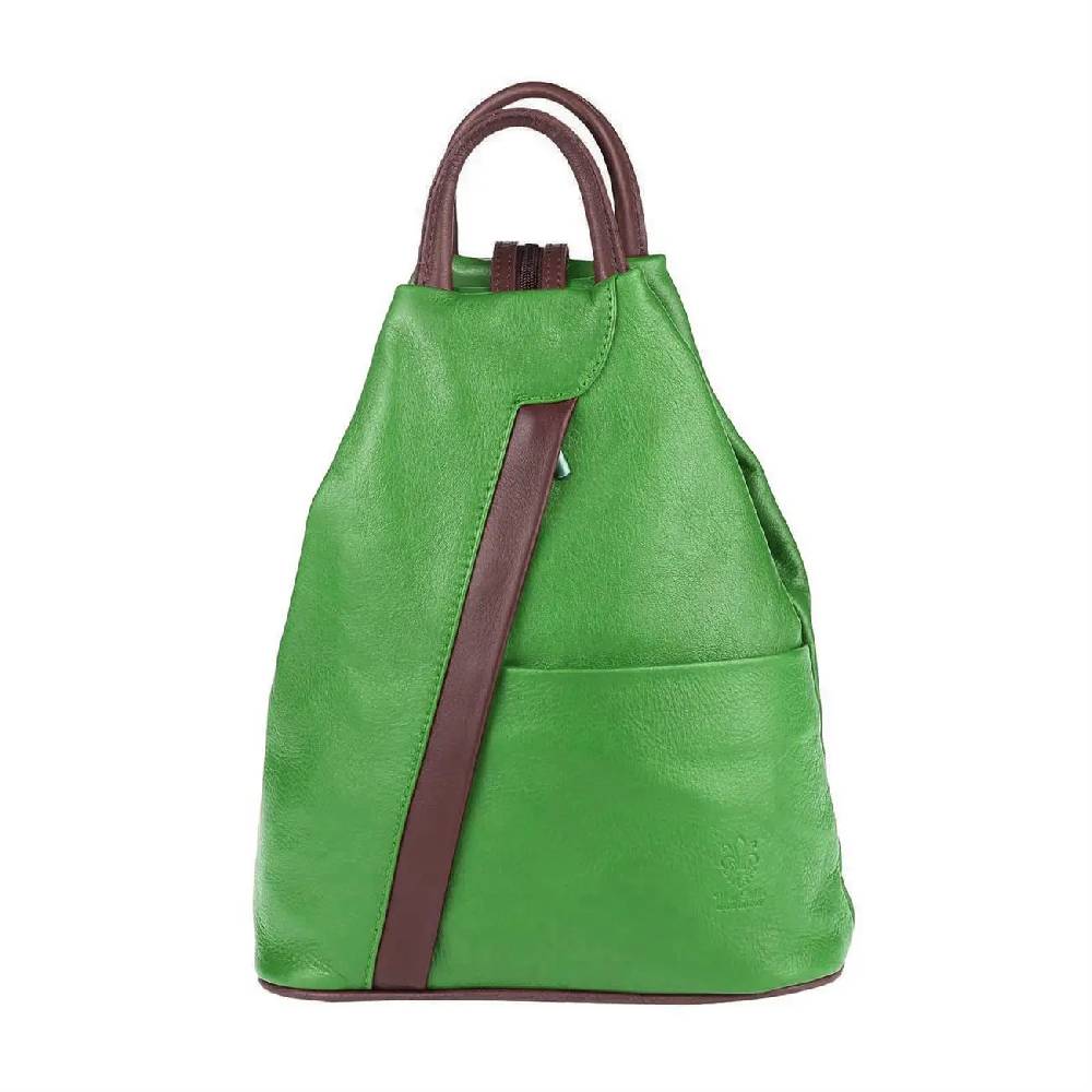 Made in Italy Damen echt Leder Rucksack Backpack Lederrucksack Bestseller