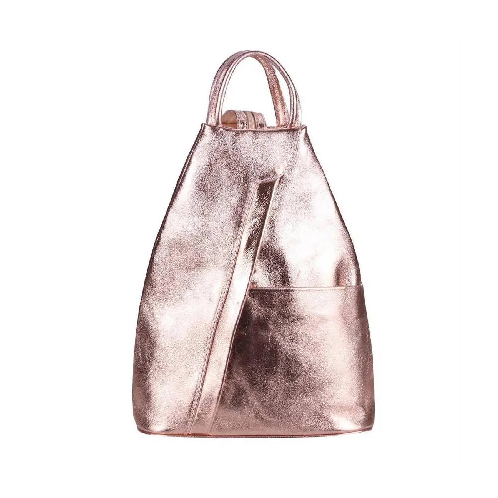 Made in Italy Damen echt Leder Rucksack Backpack Lederrucksack Bestseller