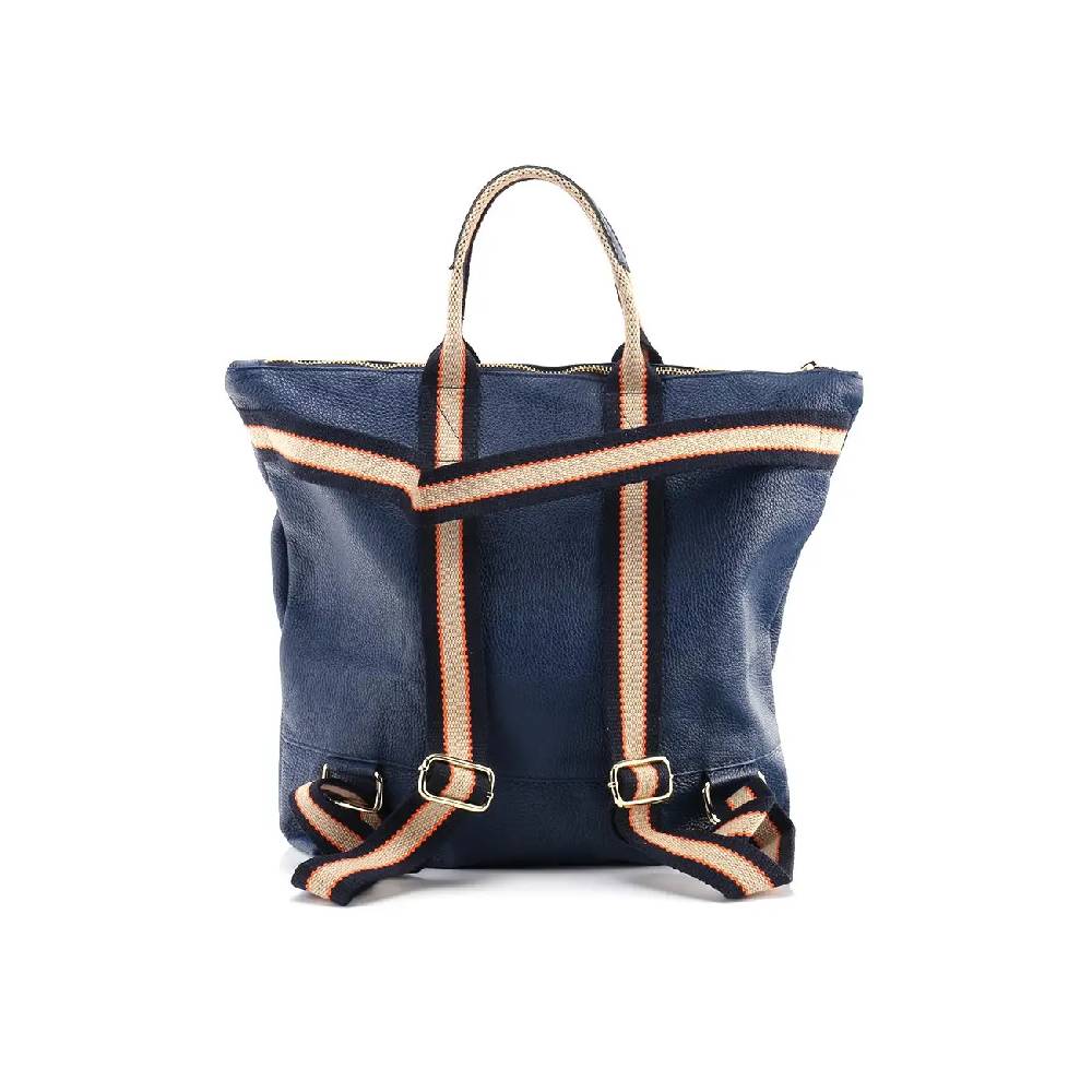 OBC Made in Italy XXL Damen Leder Rucksack Tasche Shopper Handtasche Schultertasche Cityrucksack Daypack Ledertasche Freizeitrucksack Sonderangebote