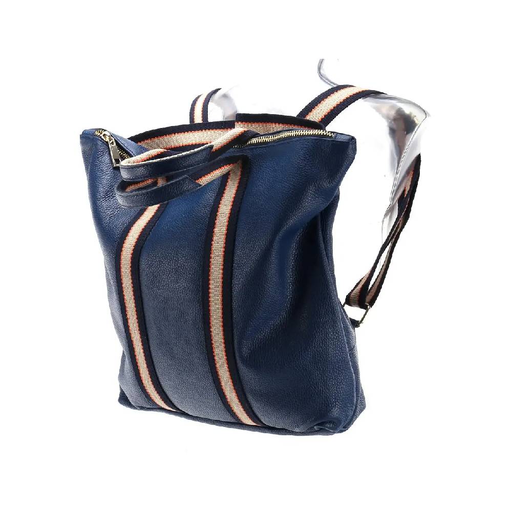OBC Made in Italy XXL Damen Leder Rucksack Tasche Shopper Handtasche Schultertasche Cityrucksack Daypack Ledertasche Freizeitrucksack Sonderangebote