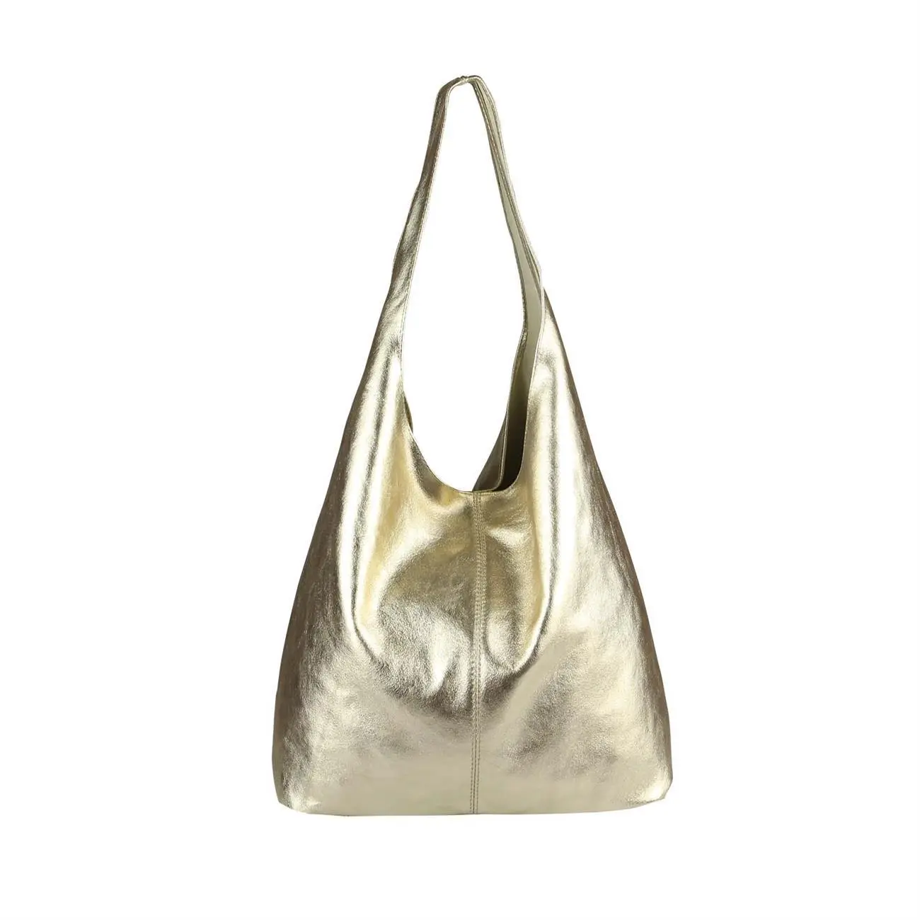 OBC MADE IN ITALY DAMEN LEDER TASCHE METALLIC Shopper Schultertasche Riesige Ersparnisse