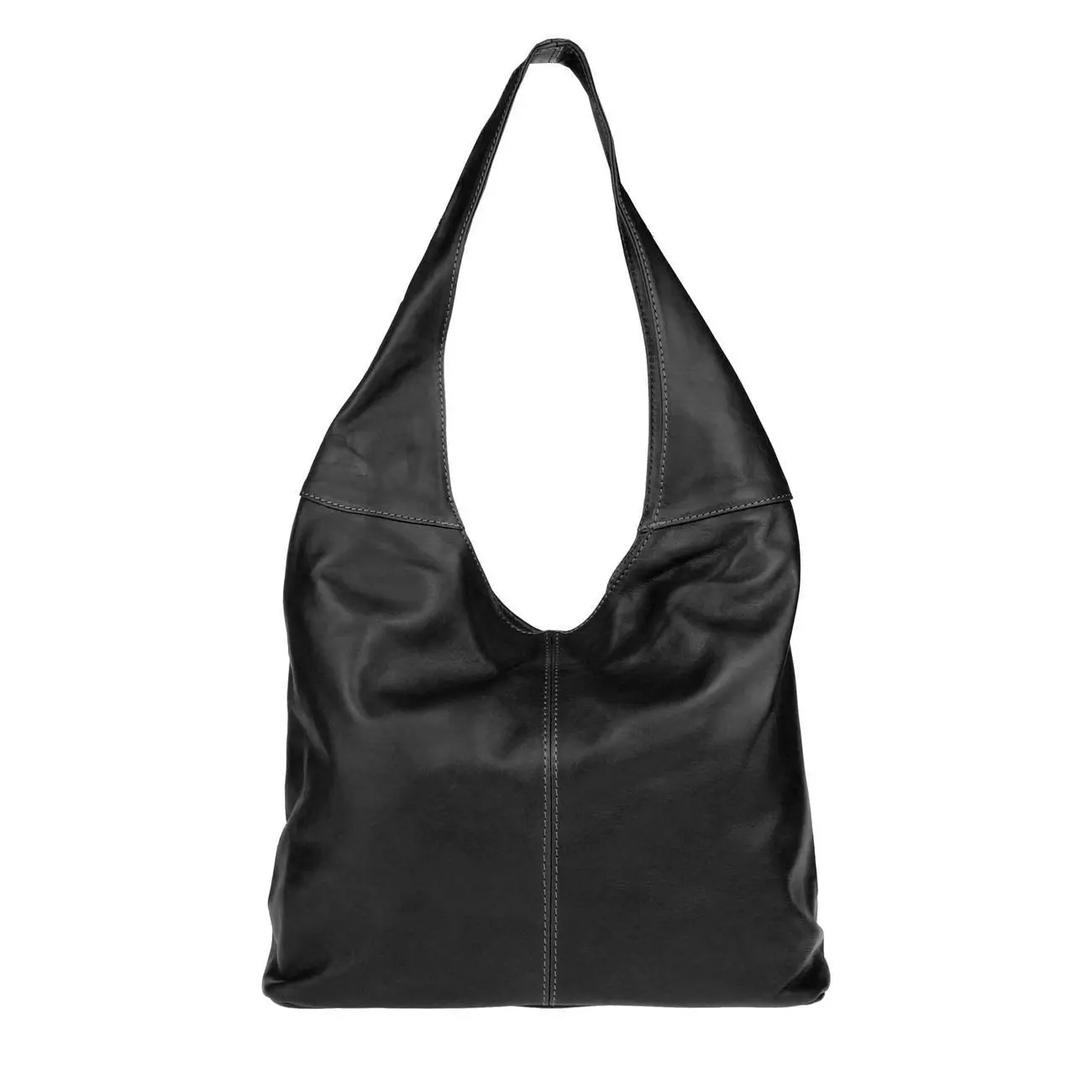 OBC Made in Italy Damen Leder Tasche Shopper Schultertasche Umhängetasche Handtasche Beuteltasche Hobo Bag Ledertasche Nappaleder Tiefpreis