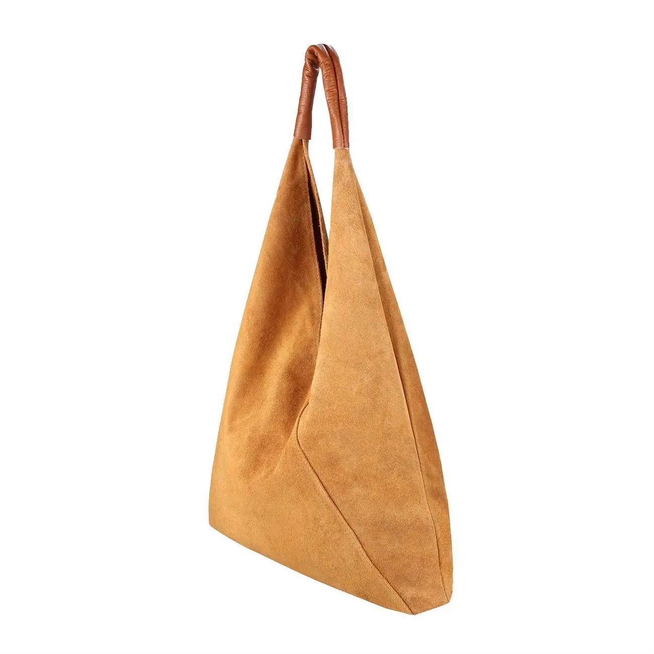 OBC Made in Italy Damen XXL Leder Tasche Handtasche Wildleder Shopper Schultertasche Neueste Stile