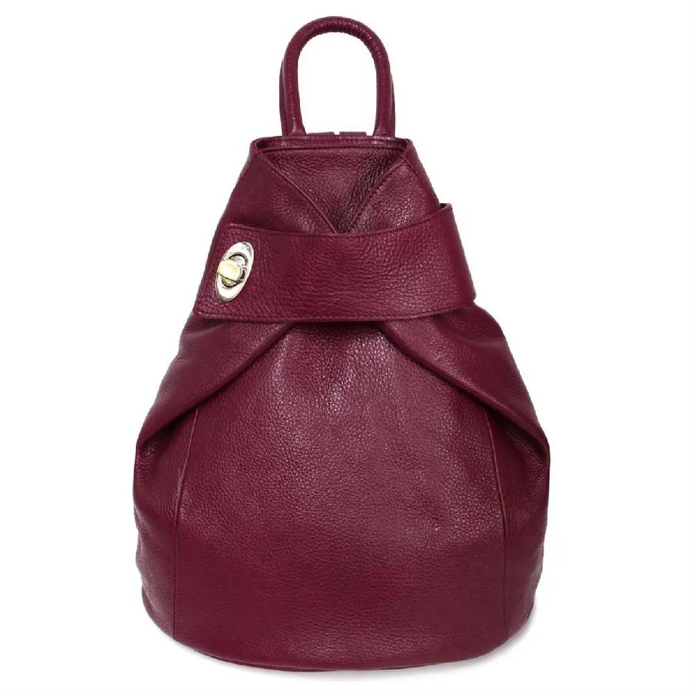 OBC Made in Italy Damen echt Leder Rucksack Daypack Lederrucksack Tasche Schultertasche Ledertasche Handgepäck Nappaleder Reiserucksack Shopper Letzter Tag