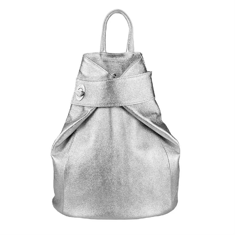 OBC Made in Italy Damen echt Leder Rucksack Daypack Lederrucksack Tasche Schultertasche Ledertasche Handgepäck Nappaleder Reiserucksack Shopper Letzter Tag