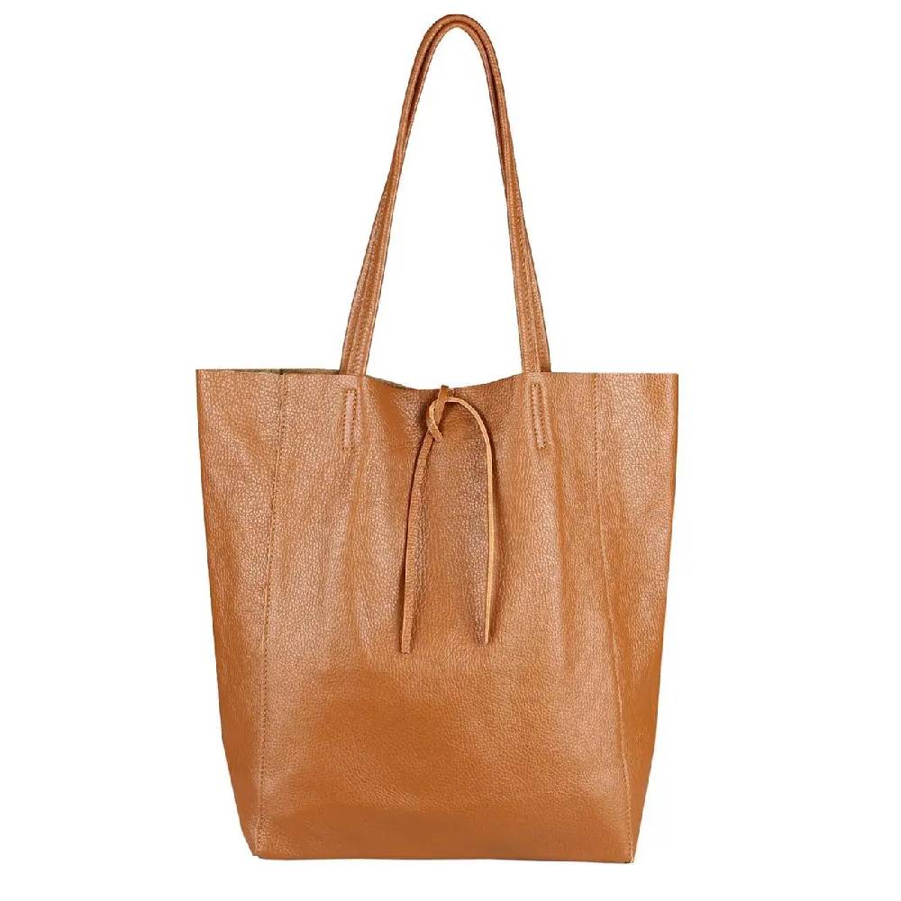 OBC Made in Italy DAMEN LEDER TASCHE DIN-A4 Shopper Schultertasche Henkeltasche Tote Bag Zeitbegrenzte Promotion