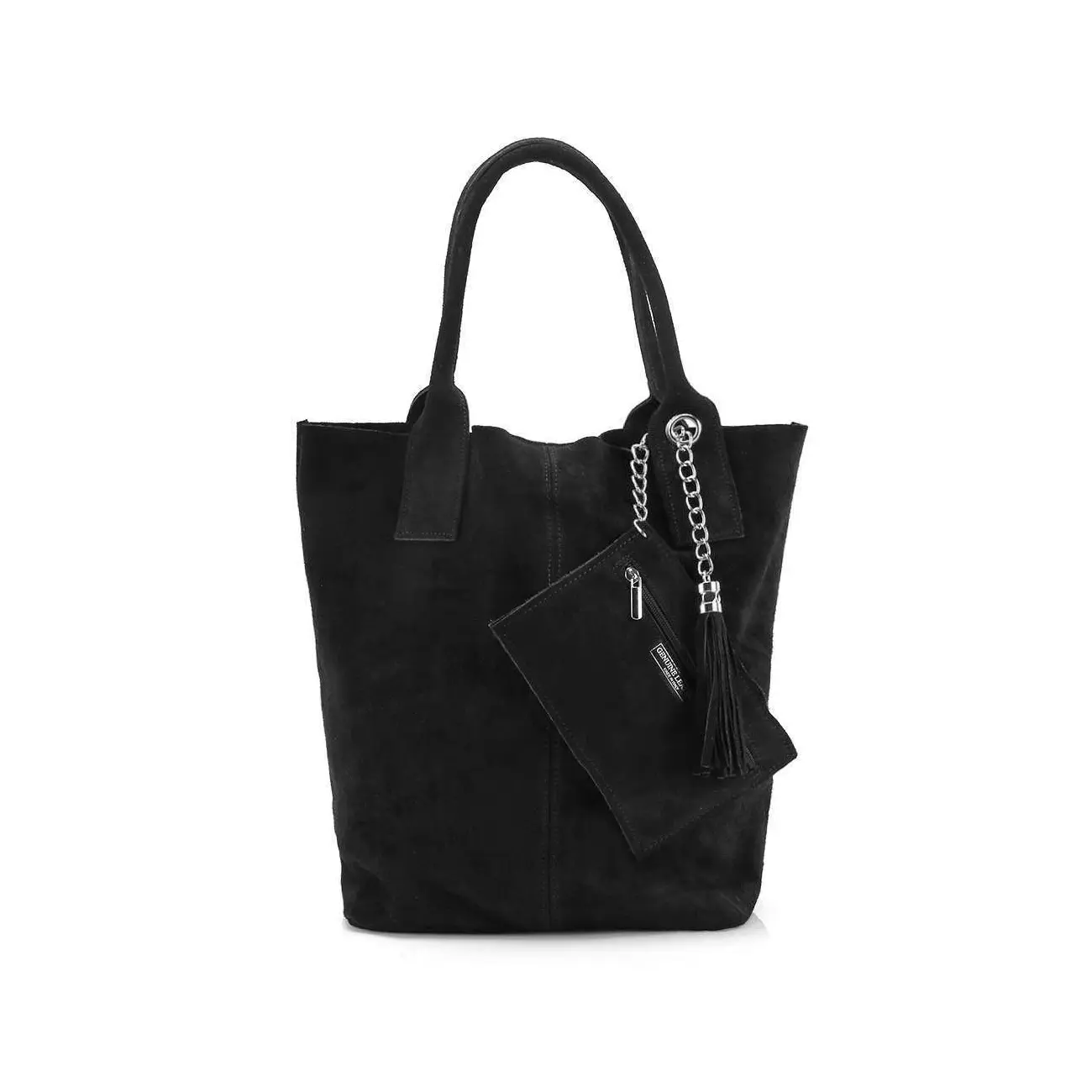 MADE IN ITALY DAMEN XXL LEDER TASCHE Wildleder Shopper Schultertasche + Schmucktasche Bis zu 50% Rabatt