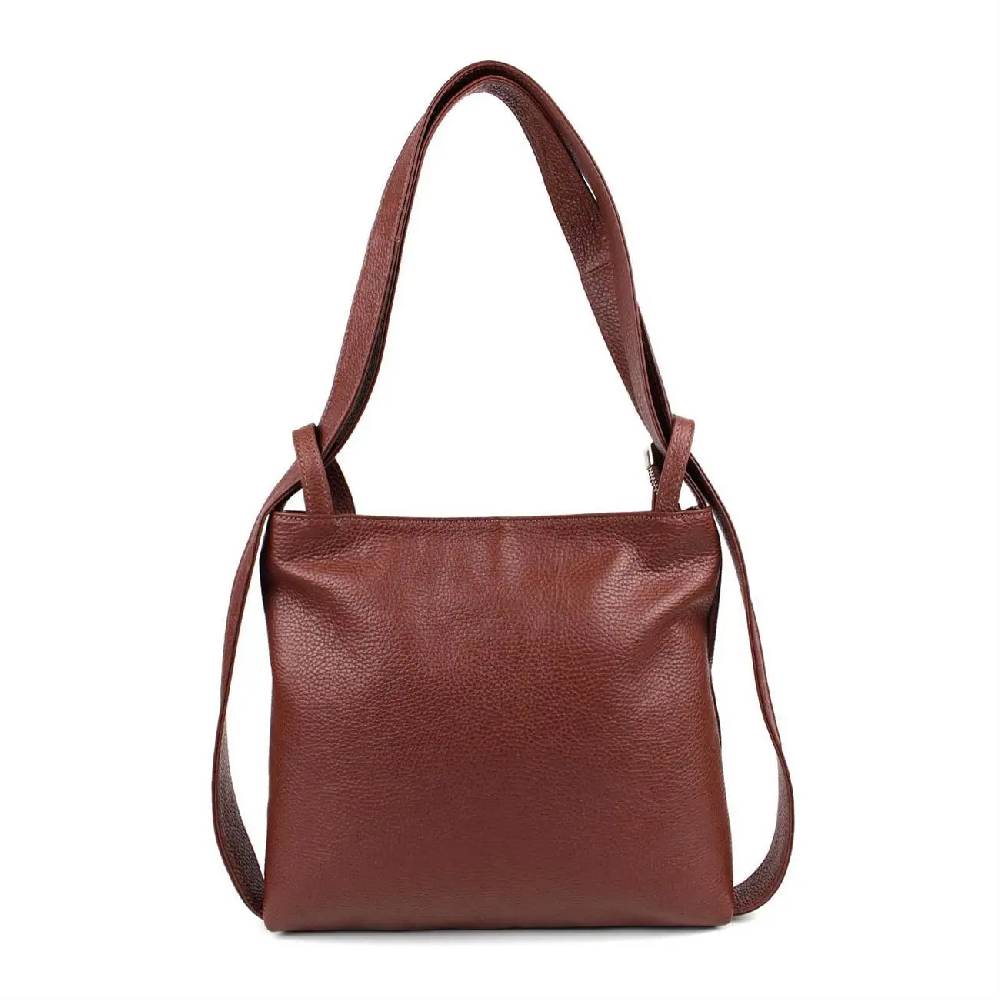MADE IN ITALY OBC Damen Tasche Rucksack 2in1 Umhängetasche Schultertasche Daypack Rucksacktasche Handtasche Ledertasche klein Bis zu 65% Rabatt
