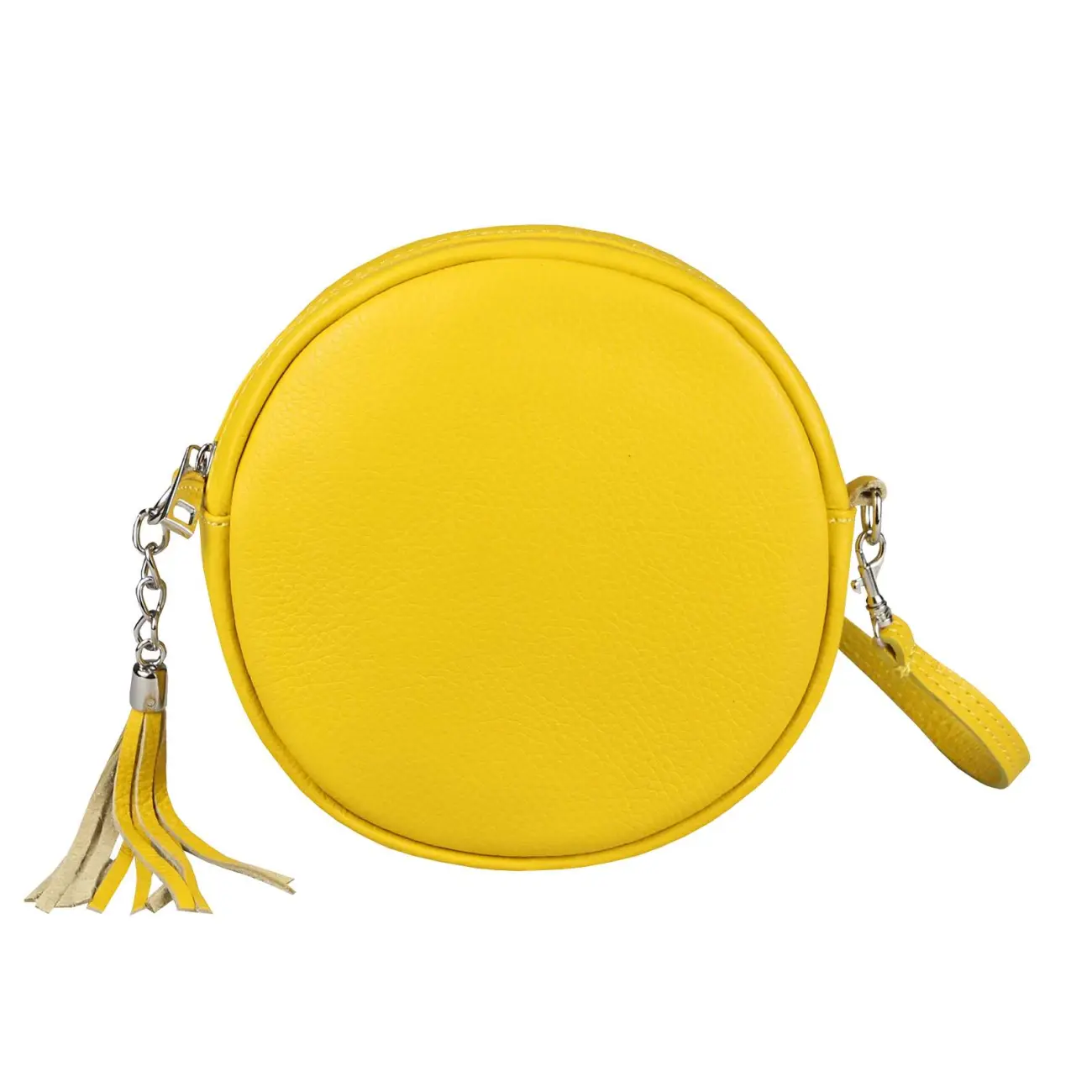 OBC Made in Italy Damen ECHT Leder Tasche Crossbody Runde Schultertasche City Bag Crossover Umhängetasche Clutch Ledertasche Damentasche Minibag Discount Store für neue Produkte