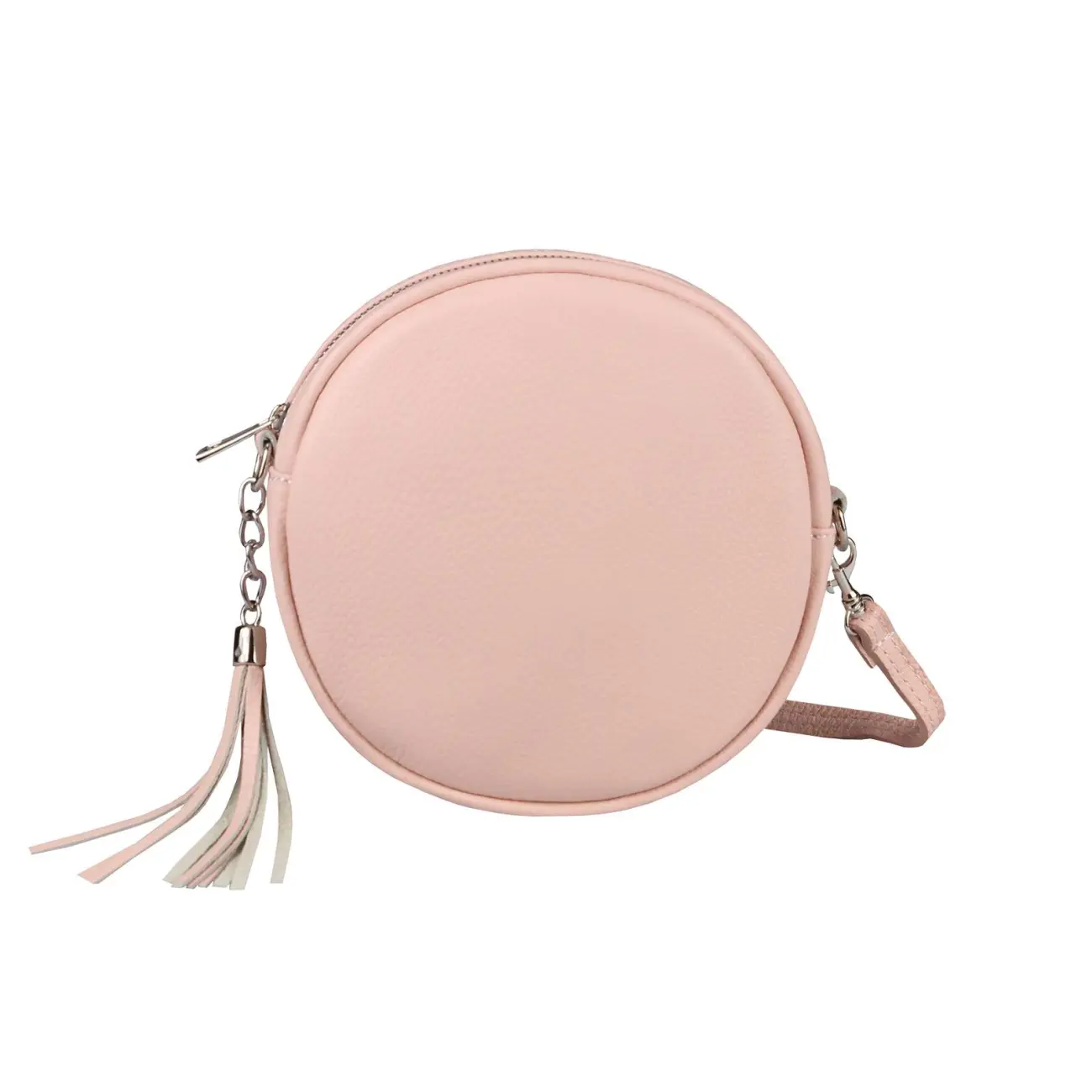 OBC Made in Italy Damen ECHT Leder Tasche Crossbody Runde Schultertasche City Bag Crossover Umhängetasche Clutch Ledertasche Damentasche Minibag Discount Store für neue Produkte