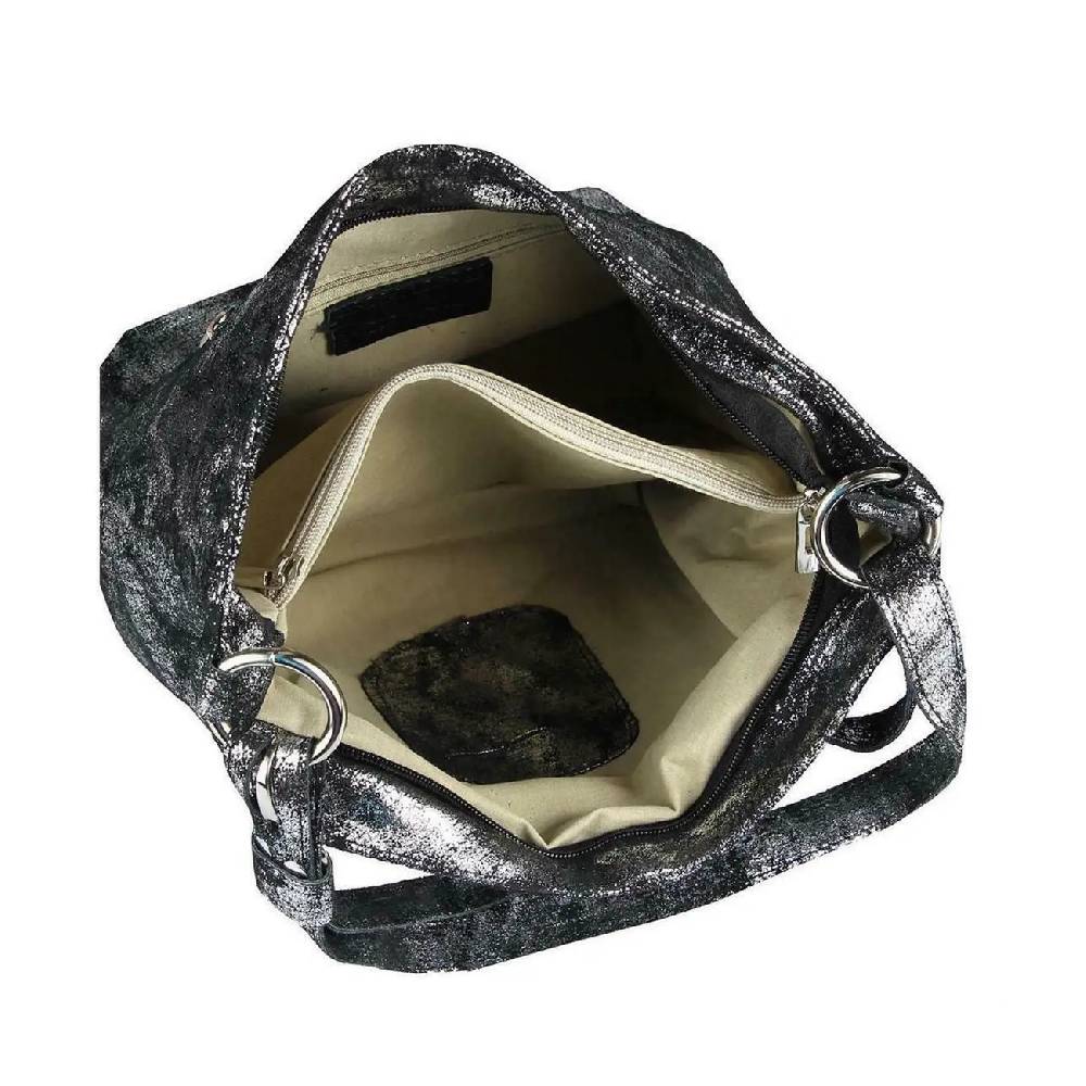 MADE IN ITALY DAMEN LEDER TASCHE Shopper Schultertasche Umhängetasche Hobo Bag Handtasche CrossOver Ledertasche Henkeltasche sub25 Super Rabatt