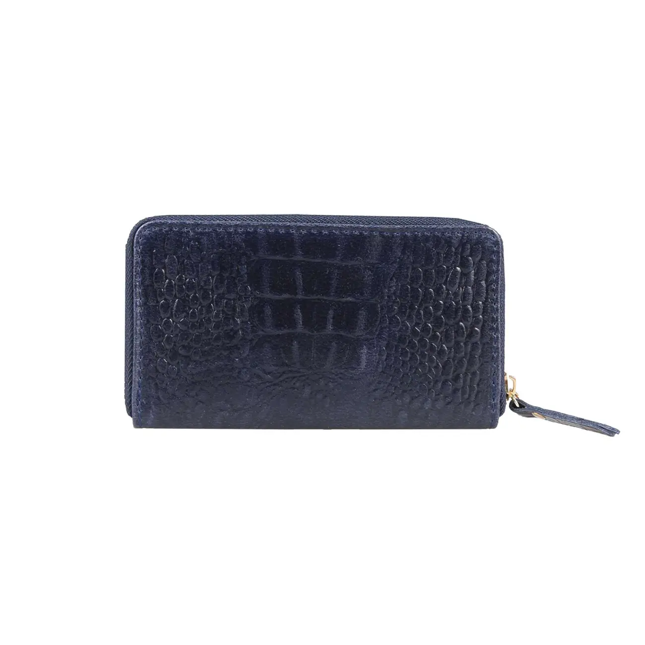 Made in Italy Damen Leder Geldbörse Kroko Wallet Portemonnaie Portafoglio Brieftasche Börse Geldbeutel Ledertasche Kreditkartenetui Riesige Rabatte