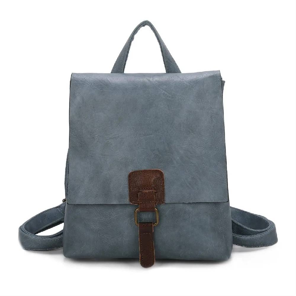 OBC Damen Rucksack Tasche Crossbody Handtasche Messenger Schultertasche Umhängetasche Shopper Vintage Kuriertasche Überschlagtasche Leder Optik 50% Rabatt mit kostenlosem Versand