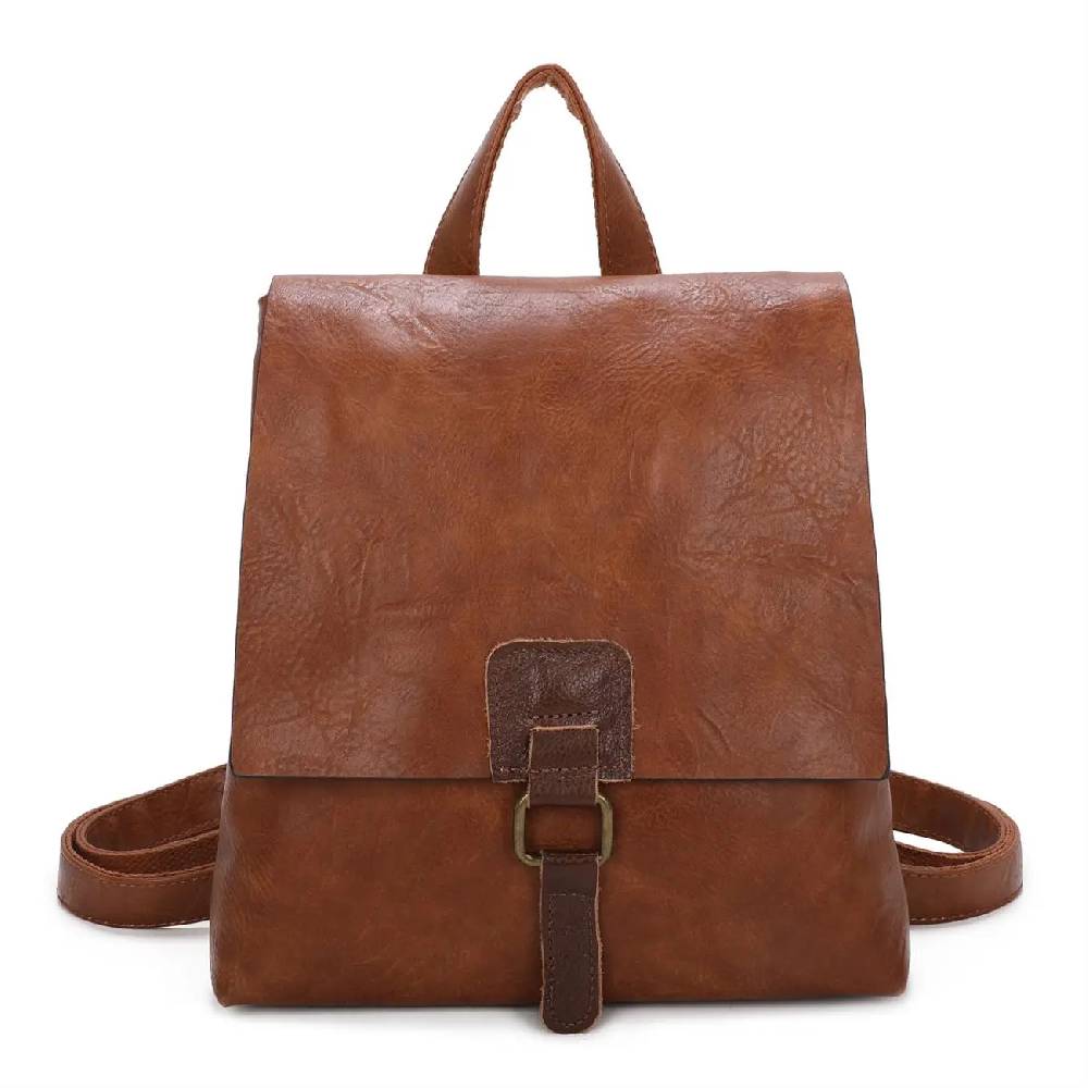 OBC Damen Rucksack Tasche Crossbody Handtasche Messenger Schultertasche Umhängetasche Shopper Vintage Kuriertasche Überschlagtasche Leder Optik 50% Rabatt mit kostenlosem Versand