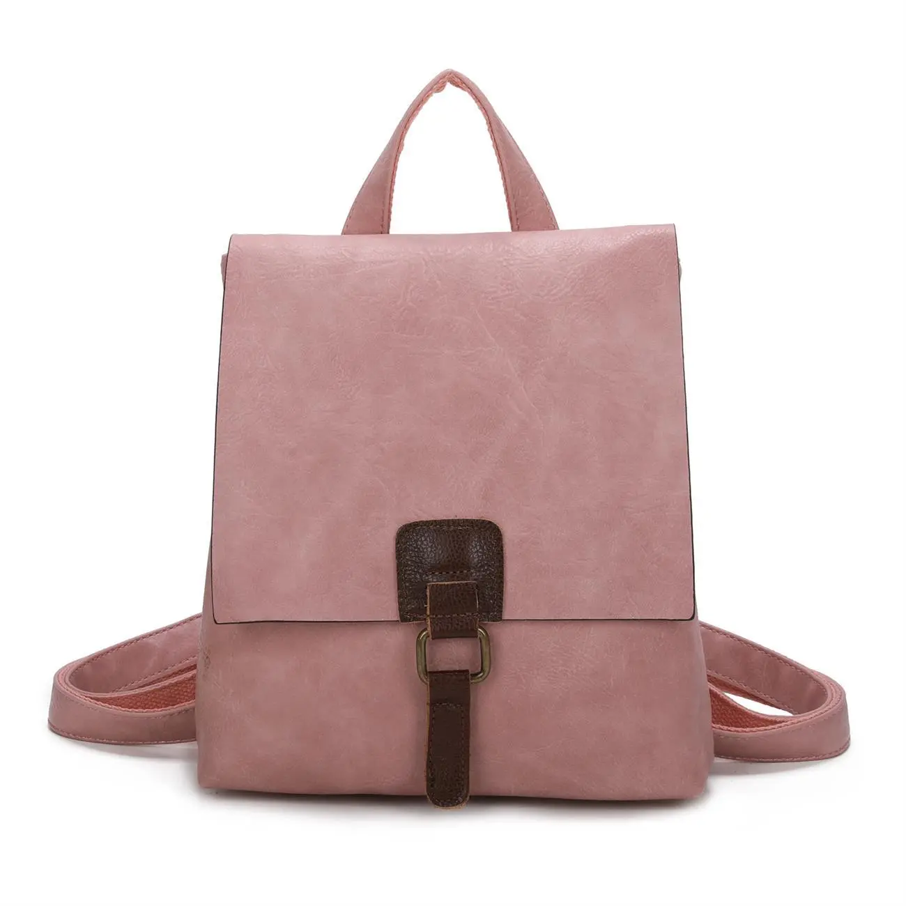 OBC Damen Rucksack Tasche Crossbody Handtasche Messenger Schultertasche Umhängetasche Shopper Vintage Kuriertasche Überschlagtasche Leder Optik 50% Rabatt mit kostenlosem Versand