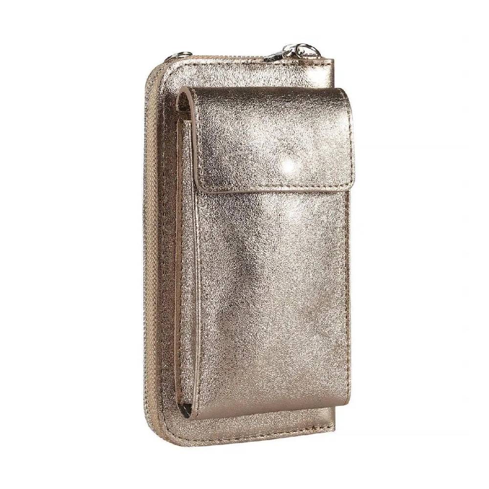OBC Made in Italy Damen Leder Handytasche Tasche Umhängetasche Geldbörse Schultertasche Brieftasche Smartphone Geldtasche Ledertasche Crossbody Abendtasche Handy bis 6,5 Zoll 50% Rabatt für begrenzte Zeit