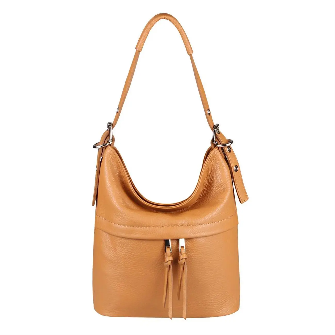 Made in Italy DAMEN ECHTLEDER TASCHE Handtasche Umhängetasche Ledertasche Schultertasche Beuteltasche Umhängetasche Cross-Over Outlet