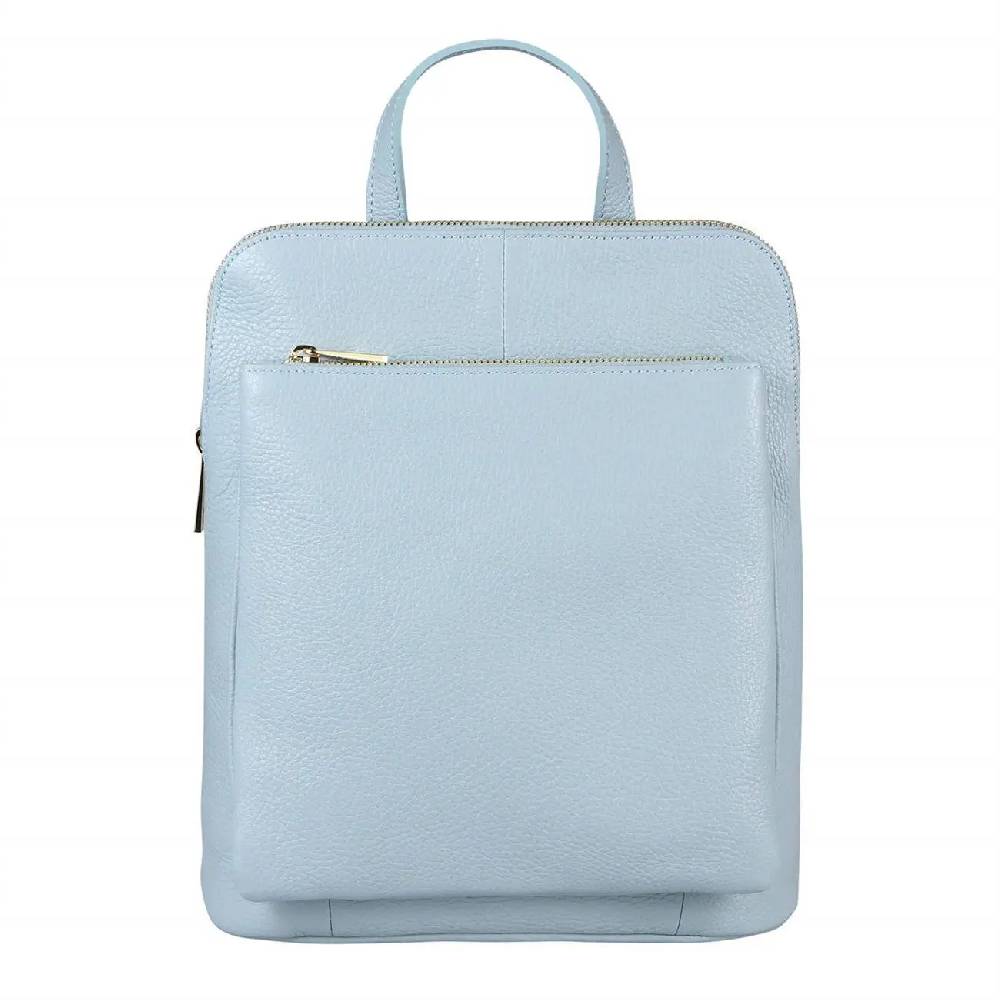 OBC Made in Italy Damen echt Leder Rucksack Daypack Lederrucksack Tasche Schultertasche Ledertasche Handgepäck Nappaleder Auslauf