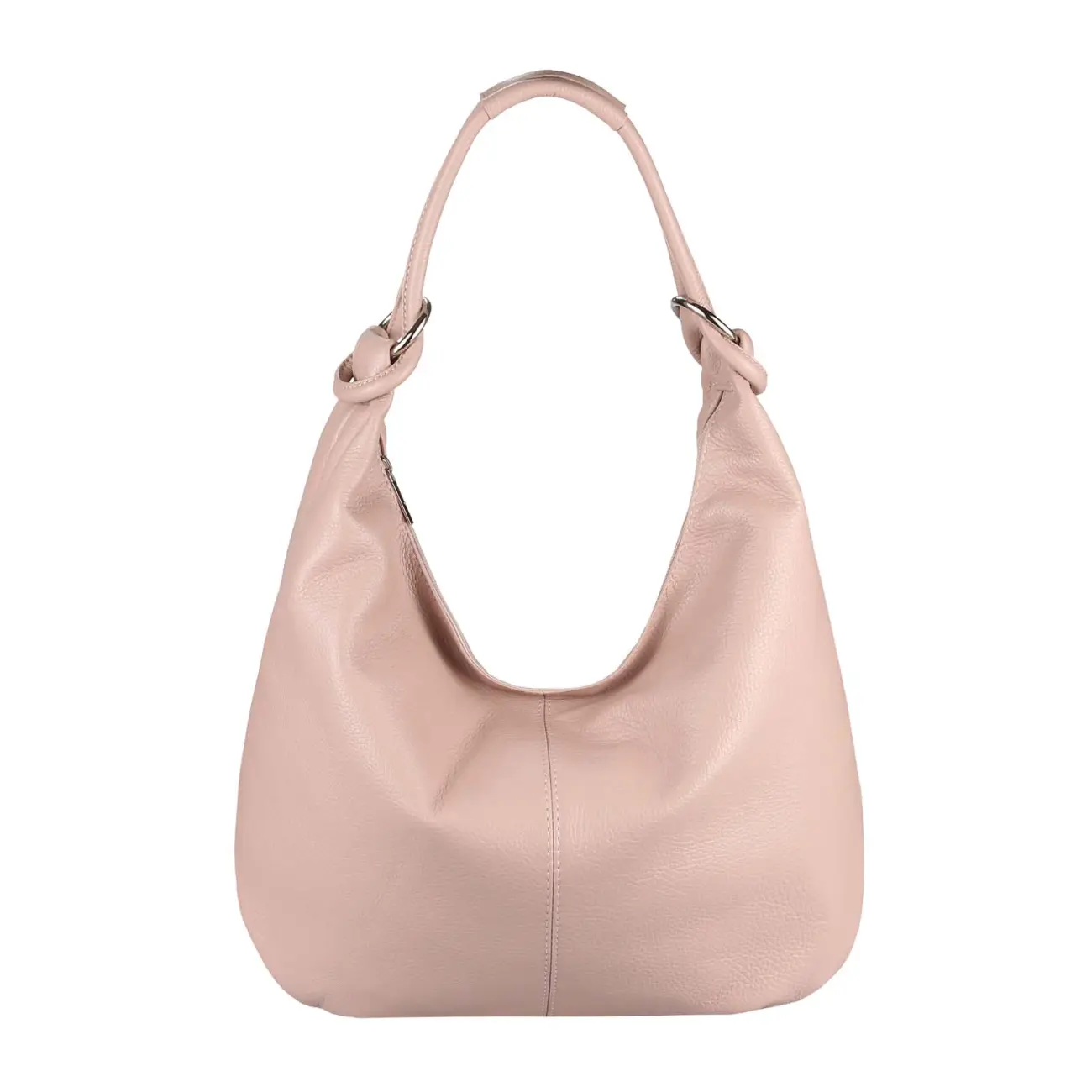 ITALY DAMEN Echt LEDER HAND-TASCHE Schultertasche Shopper Umhängetasche Beuteltasche Metallic Bag Verkauf