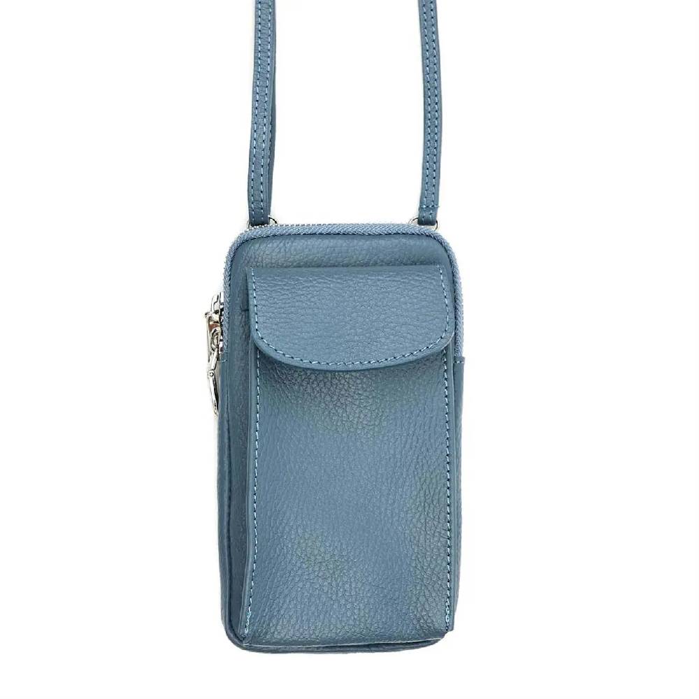 OBC Made in Italy Damen Leder Tasche Handytasche Umhängetasche Geldbörse Schultertasche Brieftasche Smartphone Geldtasche Ledertasche Crossbody Abendtasche Handy bis 6,5 Zoll Rabatt