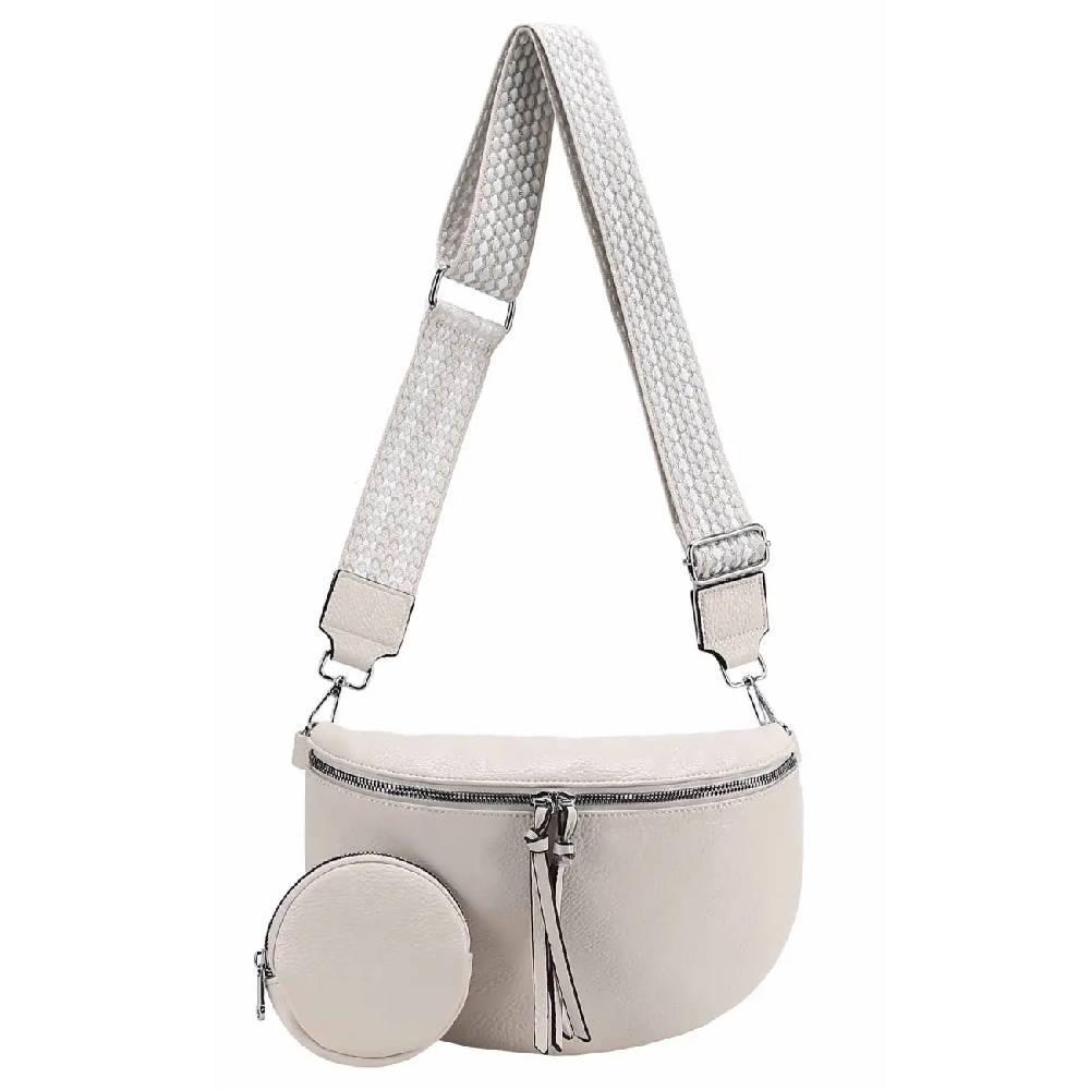 OBC Damen Tasche Crossbody Gürteltasche Brusttasche Umhängetasche Hüfttasche Crossover Bauchtasche Bodybag Schultertasche Handytasche Kunstleder Black Friday