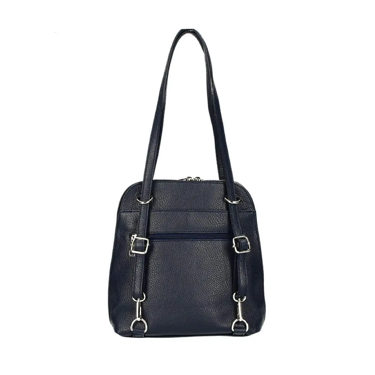 MADE IN ITALY OBC Damen Leder Tasche Rucksack 2in1 Umhängetasche Schultertasche Daypack Rucksacktasche Handtasche Ledertasche Valentinstagsangebot