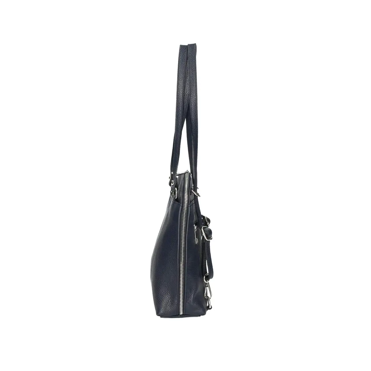 MADE IN ITALY OBC Damen Leder Tasche Rucksack 2in1 Umhängetasche Schultertasche Daypack Rucksacktasche Handtasche Ledertasche Valentinstagsangebot