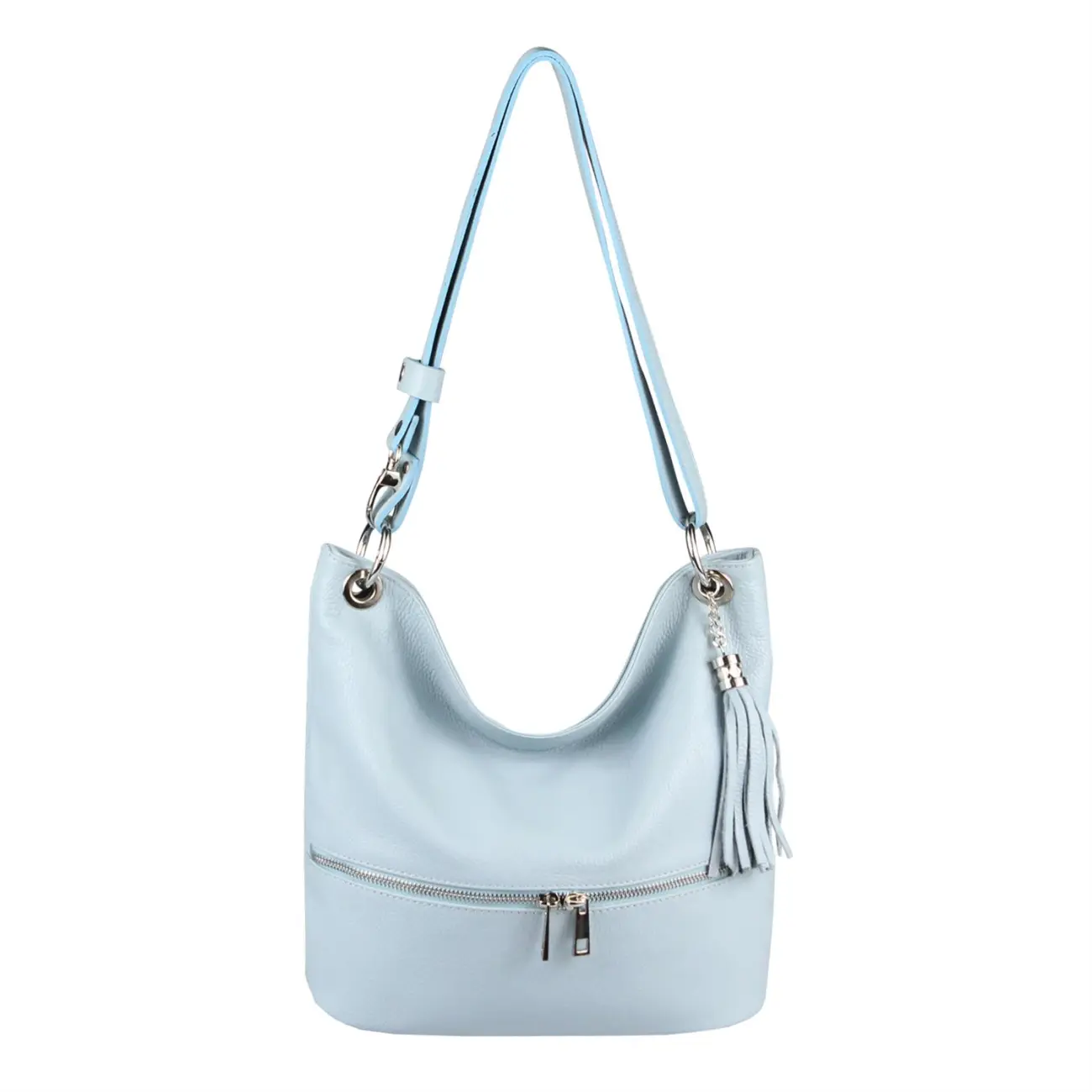 Made in Italy DAMEN LEDER TASCHE Shopper Schultertasche City Bag CrossOver Umhängetasche Henkeltasche Ledertasche Damentasche Fransen Heißer Verkauf