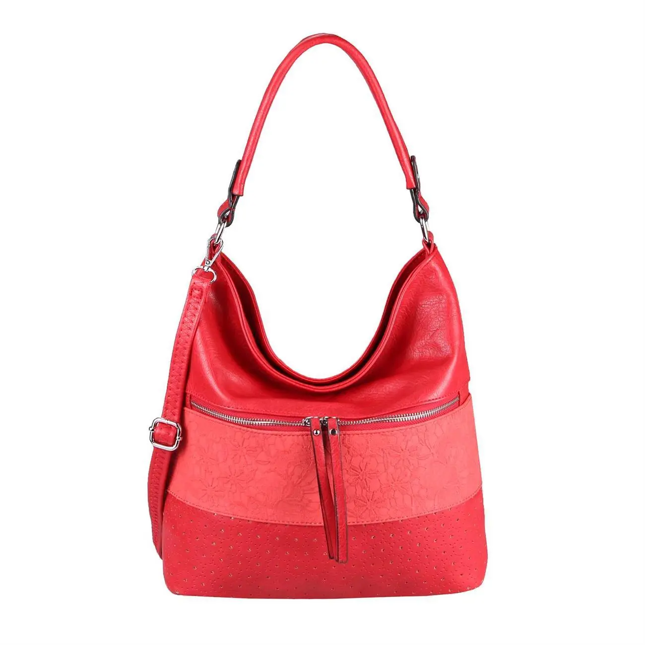 OBC Damen Tasche Blumen Shopper Tote Bag Handtasche Umhängetasche Schultertasche Beuteltasche Leder Optik Hobo Crossbody Top Angebot