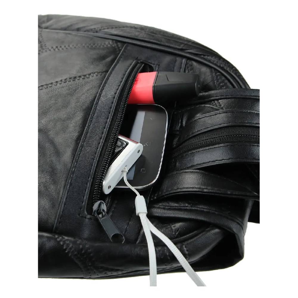 OBC kleiner DAMEN RUCKSACK Cityrucksack echtes Leder Mini Tasche Schultertasche Lederrucksack Damentasche Stadtrucksack Ledertasche CrossBag BodyBag CrossOver Lamm Nappaleder Große Rabatte