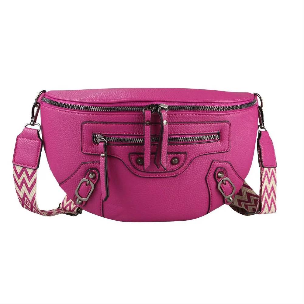Damen Tasche Gürteltasche Umhängetasche Bodybag Brusttasche Muster Gürtel Bauchtasche Crossbody Hüfttasche Crossover Schultertasche Handytasche Leder Optik JETZT KAUFEN