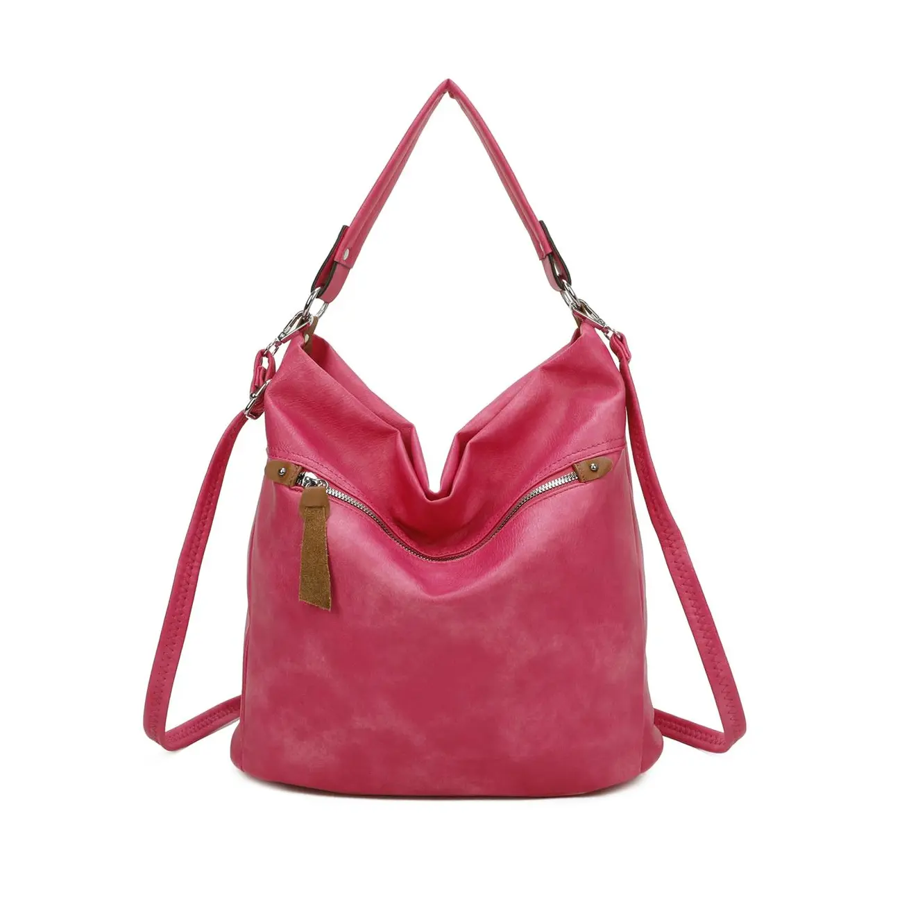 OBC DAMEN TASCHE SHOPPER Hobo-Bag Schultertasche Umhängetasche Handtasche CrossOver Damentasche Beuteltasche Henkeltasche Reise Leder Optik Bis zu 60% Rabatt