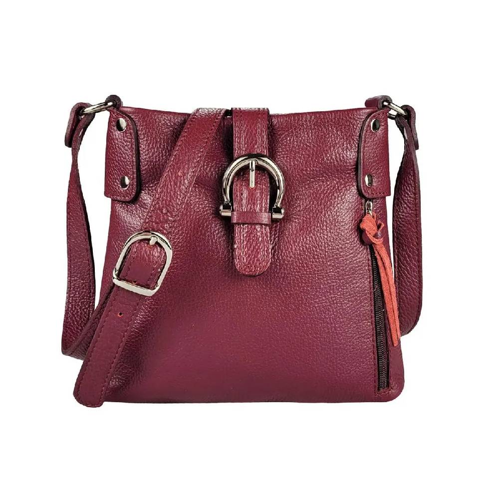 OBC Made in Italy DAMEN LEDER TASCHE Schultertasche CrossOver Handtasche Umhängetasche Bodybag Abendtasche Crossbody Ledertasche Bis zu 55% Rabatt