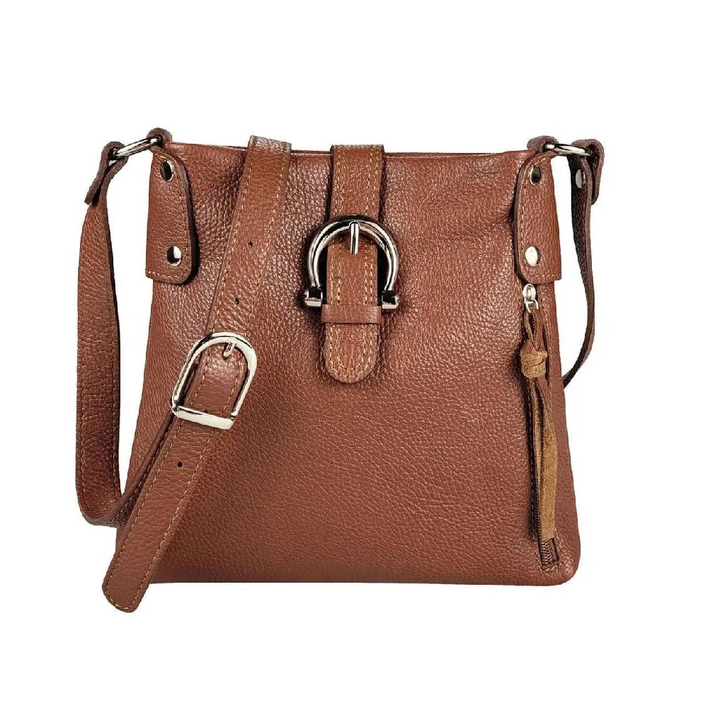 OBC Made in Italy DAMEN LEDER TASCHE Schultertasche CrossOver Handtasche Umhängetasche Bodybag Abendtasche Crossbody Ledertasche Bis zu 55% Rabatt