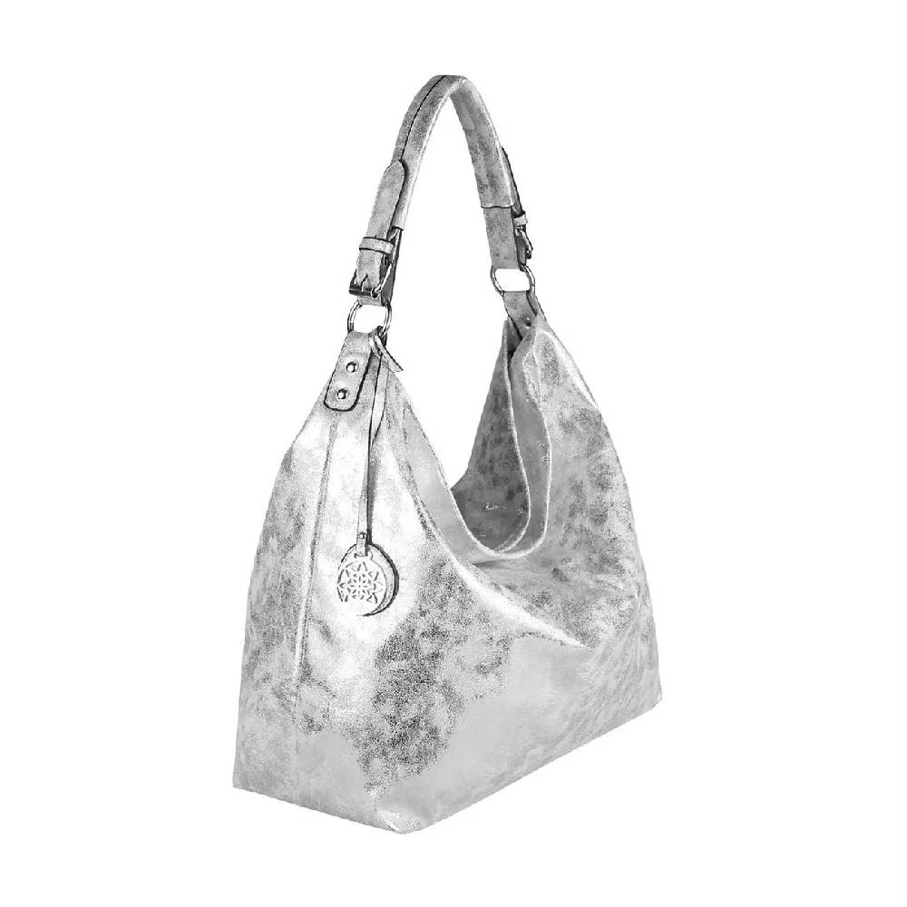 OBC DAMEN METALLIC TASCHE SHOPPER Hobo-Bag Henkeltasche Handtasche Schultertasche CROSS-OVER Umhängetasche Beuteltasche Riesige Rabatte