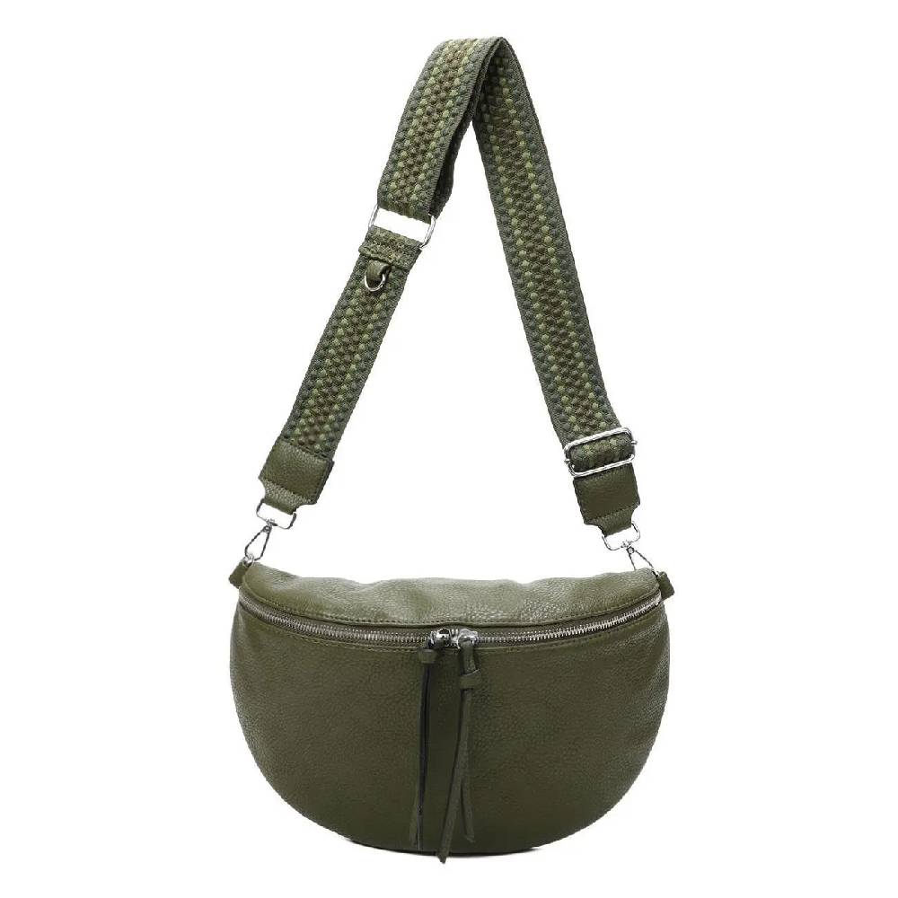 OBC XL Damen Tasche Crossbody Gürteltasche Messenger-Tasche Hüfttasche Bauchtasche Umhängetasche Cross-Over Bodybag Schultertasche Handytasche Leder Optik Kostenloser Versand international