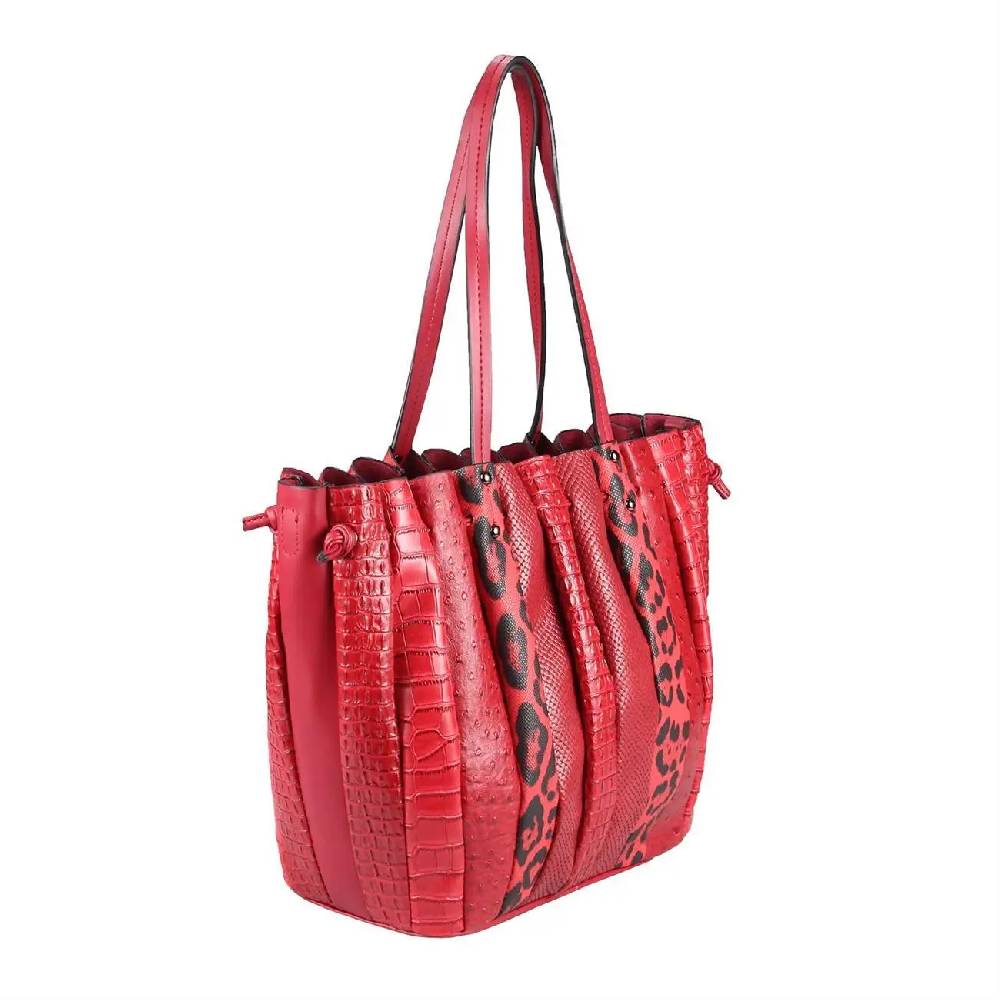 OBC XXL DAMEN TASCHE Shopper Handtasche Arbeit Bag Umhängetasche Schultertasche Leder Optik Kroko Strauß Leoparden Print Fabrikladen