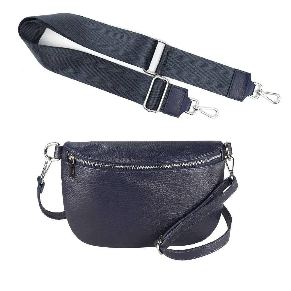 Made in Italy OBC DAMEN SET Gürteltasche + Schultergurt LEDER Crossbody Hüfttasche Bauchtasche Umhängetasche Brusttasche CrossOver Bodybag Schultertasche Handytasche Geldtasche Tasche Kosmetiktasche Im Verkauf