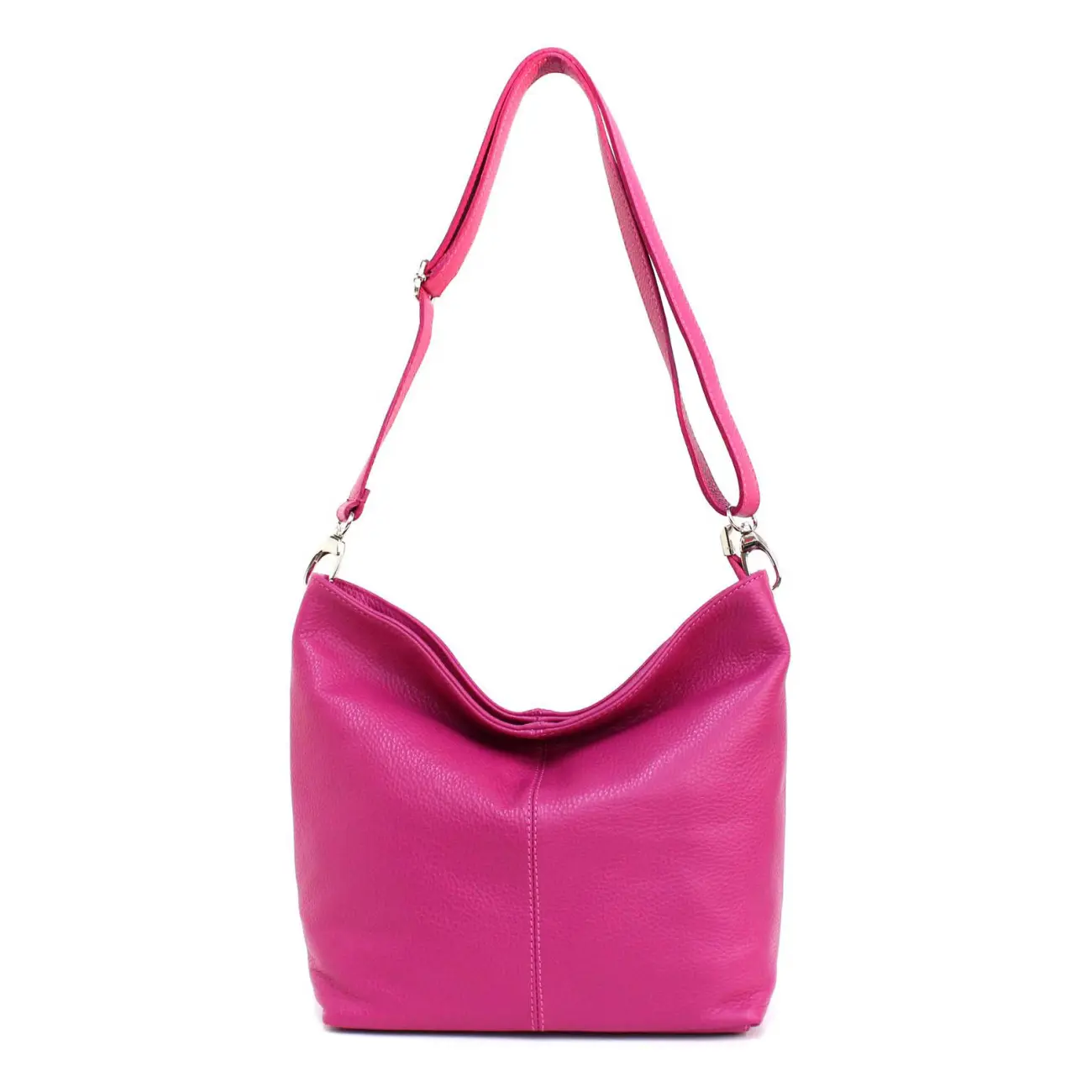 MADE in ITALY Damen LEDER TASCHE Umhängetasche Shopper Cross Over Body Bag Handtasche Ledertasche Schultertasche Hobo Bag Outlet