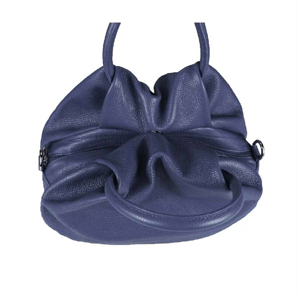 OBC Made in Italy Damen Ledertasche Hobo Bag Shopper Handtasche Umhängetasche Schultertasche Beuteltasche IT11 Kostenloser Versand