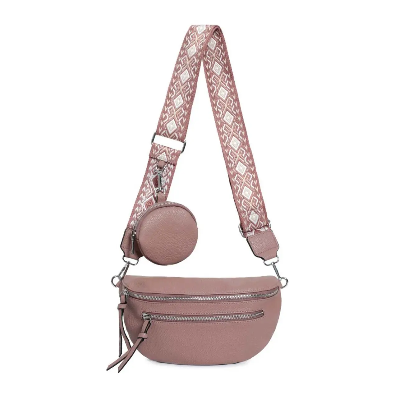 Damen Brusttasche Crossbody Tasche Umhängetasche Hüfttasche Cross-Over Bodybag Schultertasche Bauchtasche Handytasche Kunstleder Limitierter Zeitrabatt