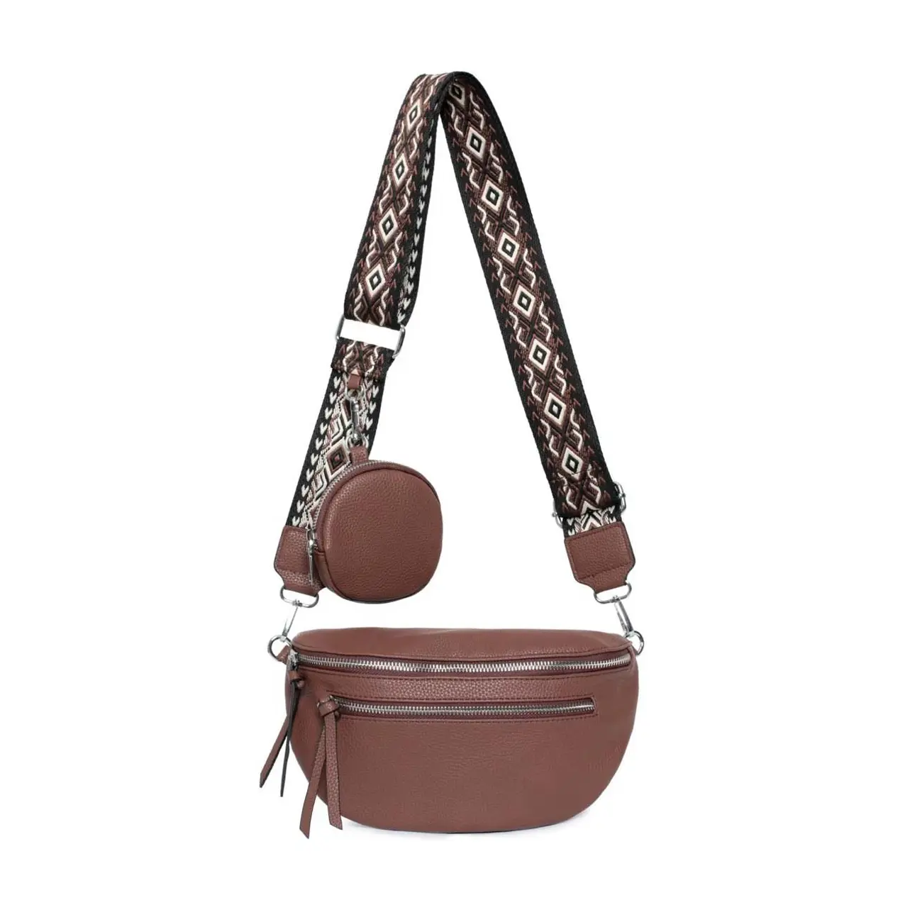 Damen Brusttasche Crossbody Tasche Umhängetasche Hüfttasche Cross-Over Bodybag Schultertasche Bauchtasche Handytasche Kunstleder Limitierter Zeitrabatt