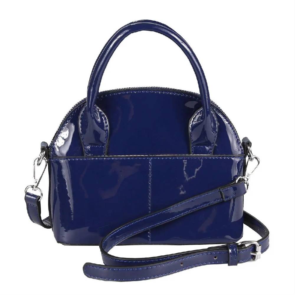 DAMEN MINI TASCHE Schultertasche Umhängetasche Crossbody Lack Leder Optik Abend Fabrik Onlineshop