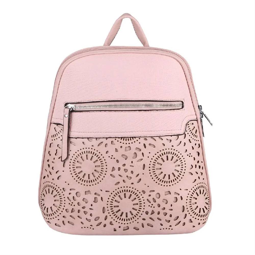 OBC Damen Rucksack Stadtrucksack Backpack Daypack Cityrucksack Leder Optik Tasche Handtasche Shopper Tagesrucksack Crossbag Schultertasche Sonderangebot