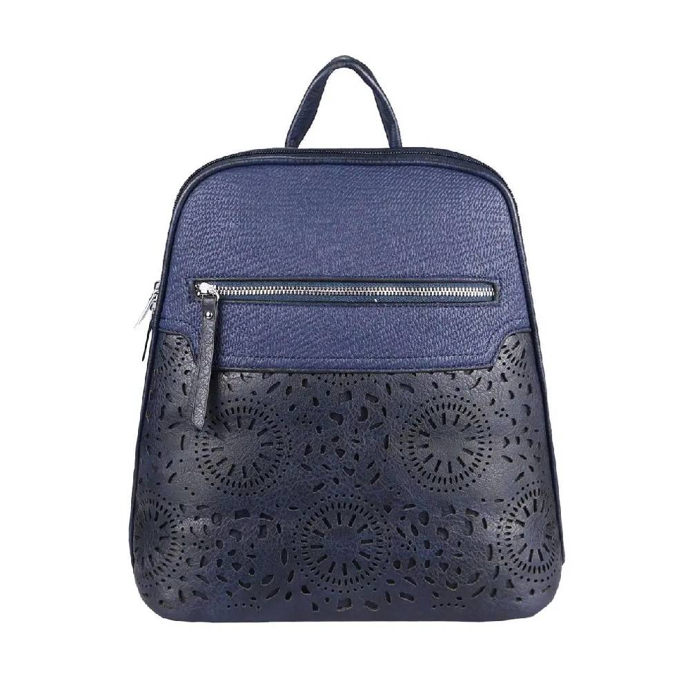 OBC Damen Rucksack Stadtrucksack Backpack Daypack Cityrucksack Leder Optik Tasche Handtasche Shopper Tagesrucksack Crossbag Schultertasche Sonderangebot