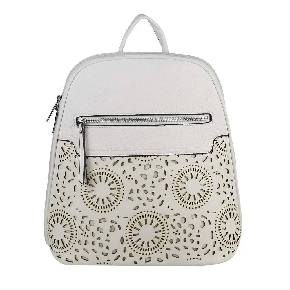 OBC Damen Rucksack Stadtrucksack Backpack Daypack Cityrucksack Leder Optik Tasche Handtasche Shopper Tagesrucksack Crossbag Schultertasche Sonderangebot