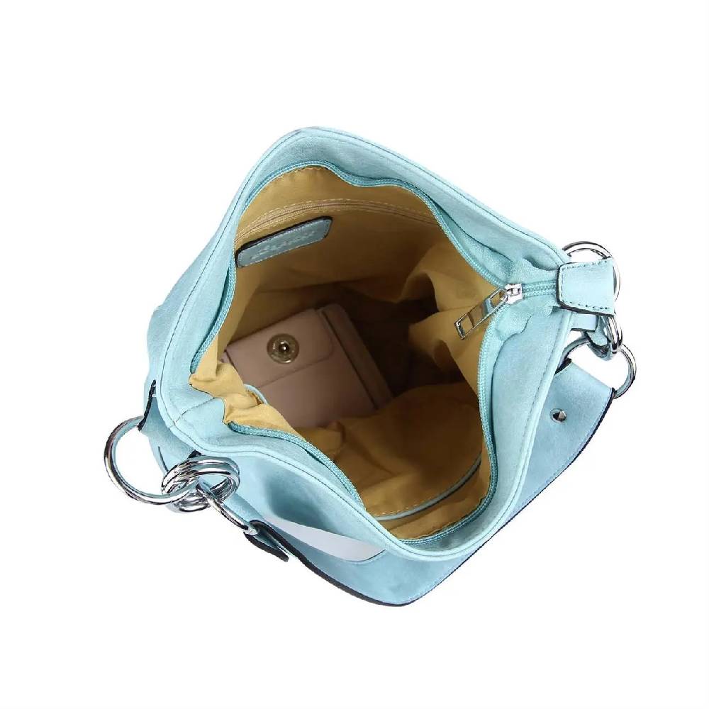 OBC DAMEN TASCHE HOBO-BAG Metallic Shopper Umhängetasche Handtasche Schultertasche Henkeltasche Beuteltasche CrossOver Tote-Bag Rabatt