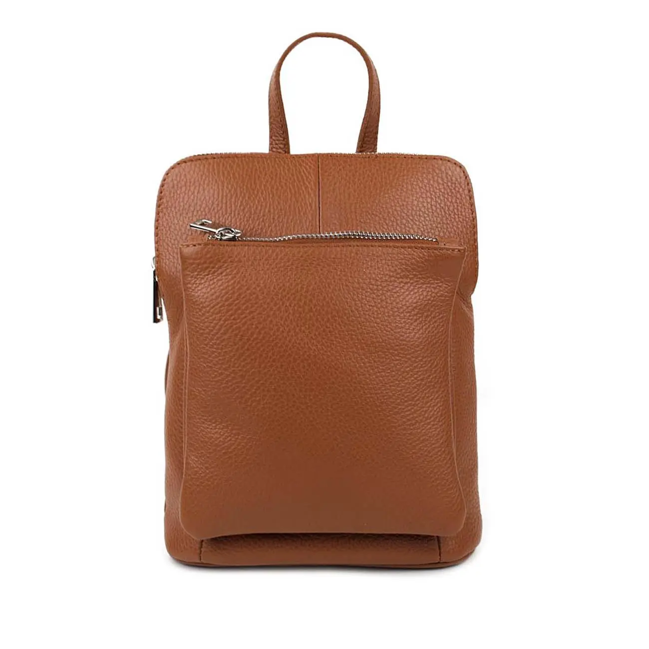 OBC Made in Italy Damen echt Leder Rucksack Bodybag Lederrucksack Tasche Schultertasche Ledertasche Crossbody Cross-Over Begrenztes Angebot