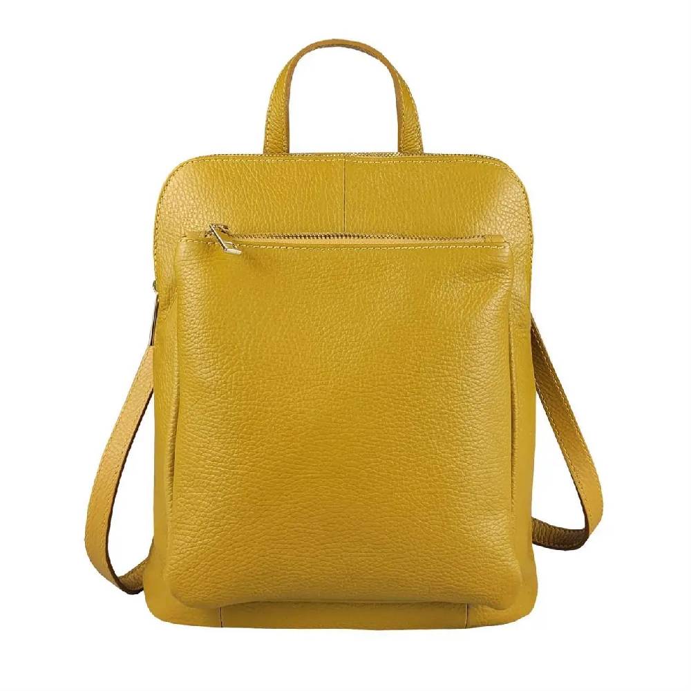 OBC Made in Italy Damen echt Leder Rucksack Bodybag Lederrucksack Tasche Schultertasche Ledertasche Crossbody Cross-Over Begrenztes Angebot